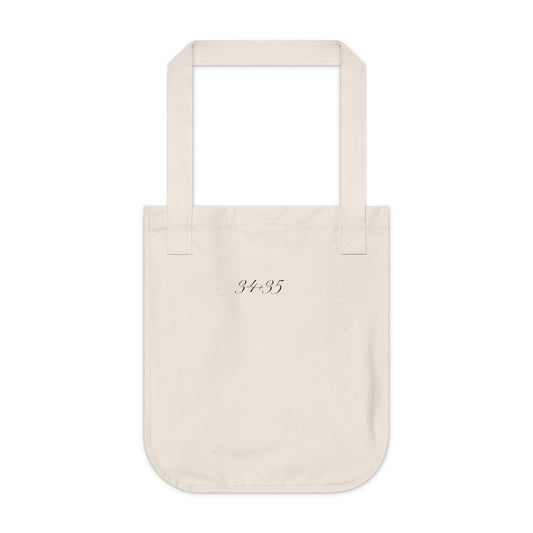 "34+35" Organic Canvas Tote Bag