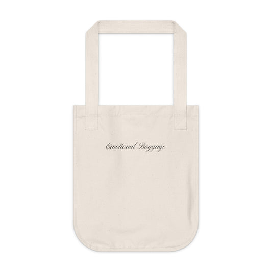 "Emotional Baggage" Organic Canvas Tote Bag